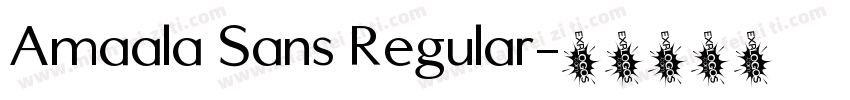 Amaala Sans Regular字体转换